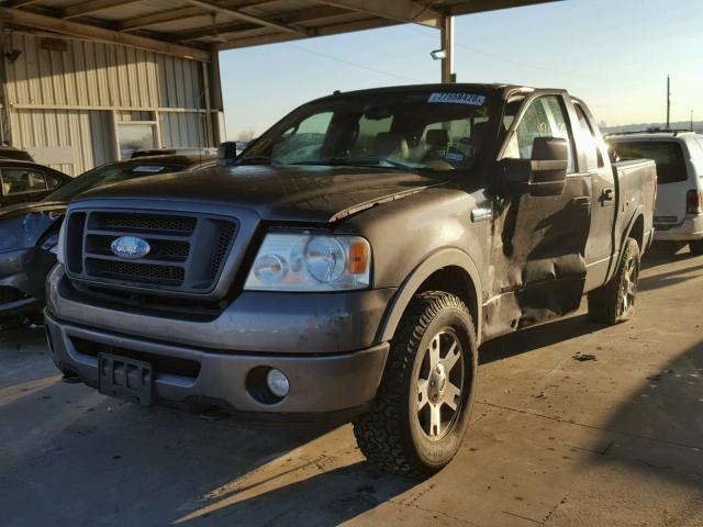 1FTPW14V08KB78693 - 2008 FORD F150 SUPER GRAY photo 2