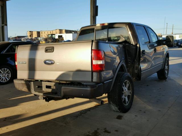 1FTPW14V08KB78693 - 2008 FORD F150 SUPER GRAY photo 4