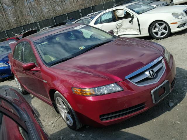 19UUA66205A033822 - 2005 ACURA TL RED photo 1