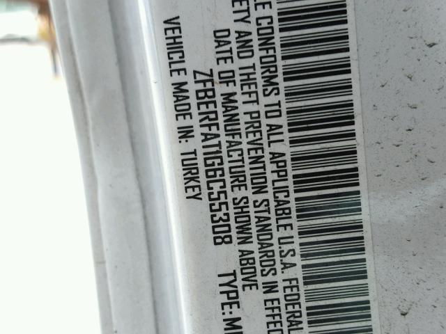 ZFBERFAT1G6C55308 - 2016 RAM PROMASTER 白色 照片 10