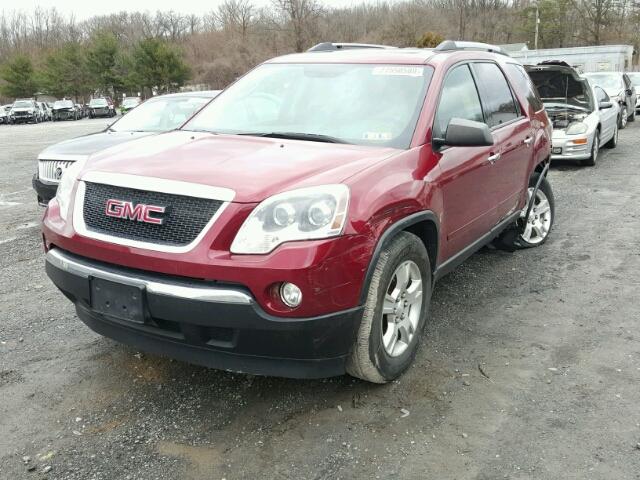 1GKKVPED8BJ210720 - 2011 GMC ACADIA SLE RED photo 2