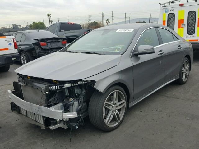 WDDSJ4EB6HN402312 - 2017 MERCEDES-BENZ CLA 250 GRAY photo 2