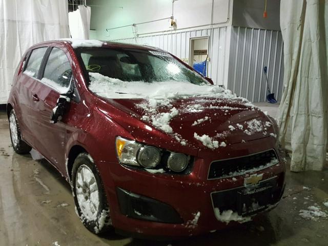 1G1JC6SG8D4143925 - 2013 CHEVROLET SONIC LT RED photo 1