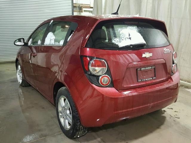 1G1JC6SG8D4143925 - 2013 CHEVROLET SONIC LT RED photo 3