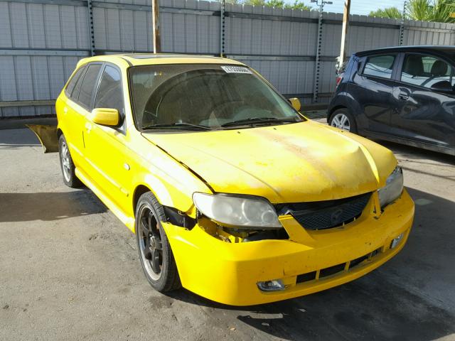 JM1BJ245531153334 - 2003 MAZDA PROTEGE PR YELLOW photo 1