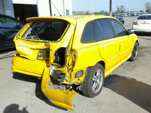 JM1BJ245531153334 - 2003 MAZDA PROTEGE PR YELLOW photo 4