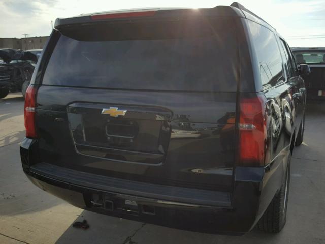 1GNSCHKC3FR686231 - 2015 CHEVROLET SUBURBAN C BLACK photo 4