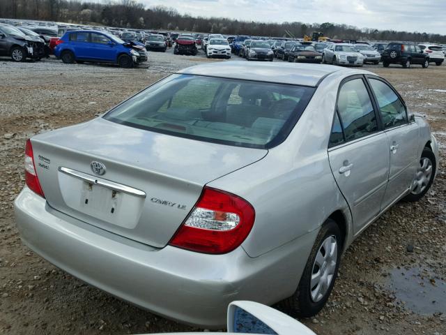 4T1BE32K83U777089 - 2003 TOYOTA CAMRY LE SILVER photo 4