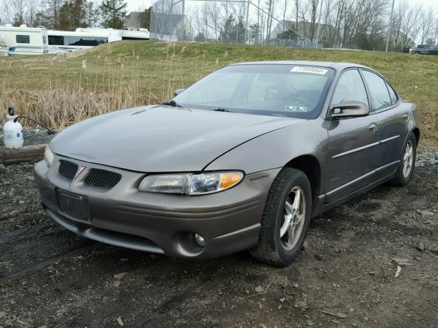 1G2WP52K8YF340883 - 2000 PONTIAC GRAND PRIX GRAY photo 2