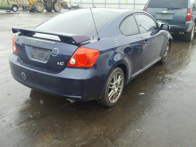 JTKDE177160110410 - 2006 TOYOTA SCION TC BLUE photo 4