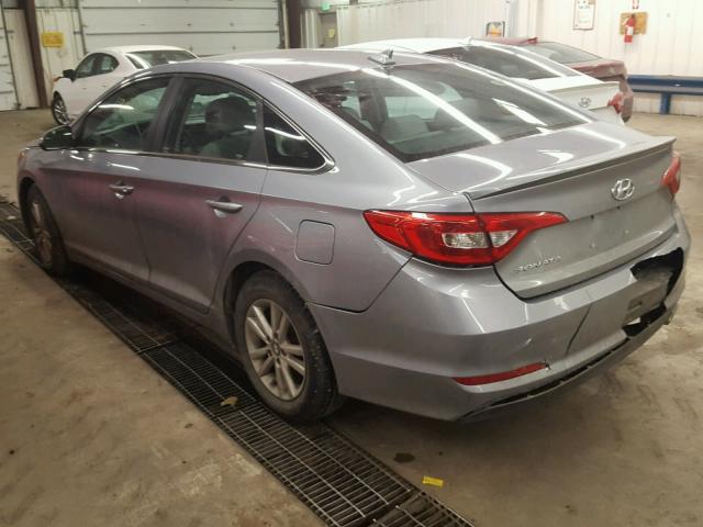 5NPE24AF6GH348991 - 2016 HYUNDAI SONATA SE GRAY photo 3