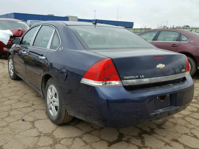 2G1WB58K779354016 - 2007 CHEVROLET IMPALA LS BLUE photo 3