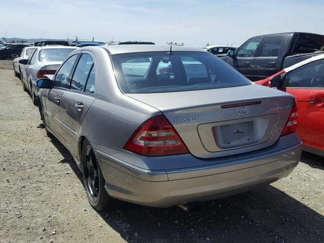 WDBRF40J35F622097 - 2005 MERCEDES-BENZ C 230K SPO TAN photo 3