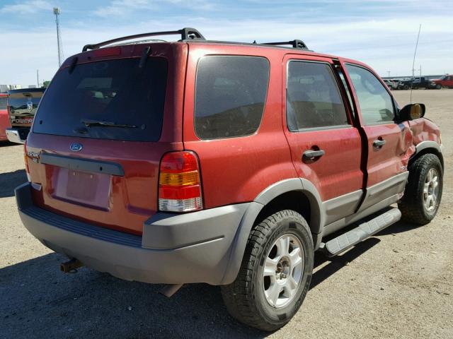 1FMYU04151KD92100 - 2001 FORD ESCAPE XLT RED photo 4