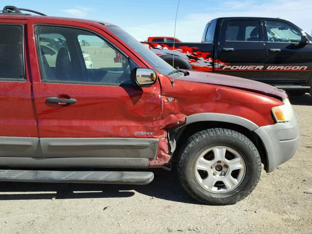 1FMYU04151KD92100 - 2001 FORD ESCAPE XLT RED photo 9