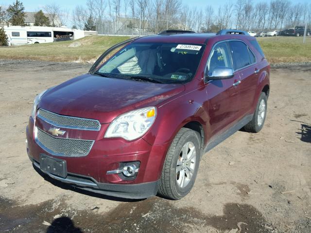 2CNFLNEWXA6357136 - 2010 CHEVROLET EQUINOX LT RED photo 2