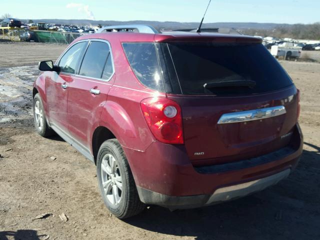 2CNFLNEWXA6357136 - 2010 CHEVROLET EQUINOX LT RED photo 3