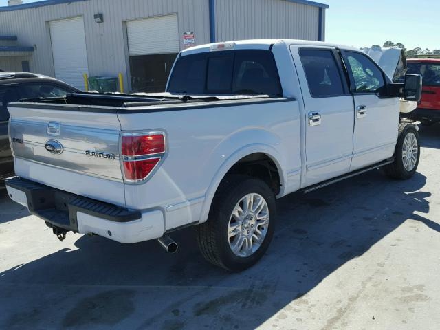 1FTPW14V39FA38969 - 2009 FORD F150 SUPER WHITE photo 4