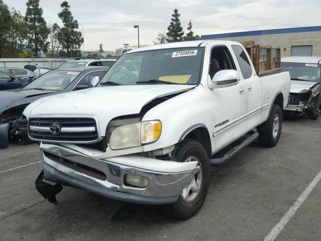 5TBRT3419YS098644 - 2000 TOYOTA TUNDRA ACC WHITE photo 2