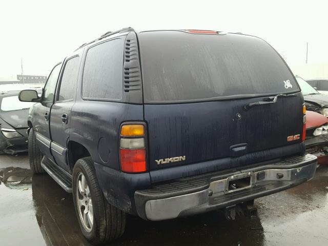 1GKEC13TX5R193791 - 2005 GMC YUKON BLUE photo 3