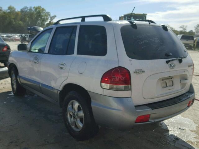 KM8SC13D75U982786 - 2005 HYUNDAI SANTA FE G WHITE photo 3