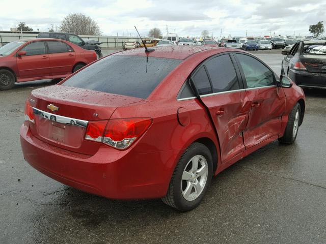 1G1PG5S97B7214666 - 2011 CHEVROLET CRUZE LT RED photo 4