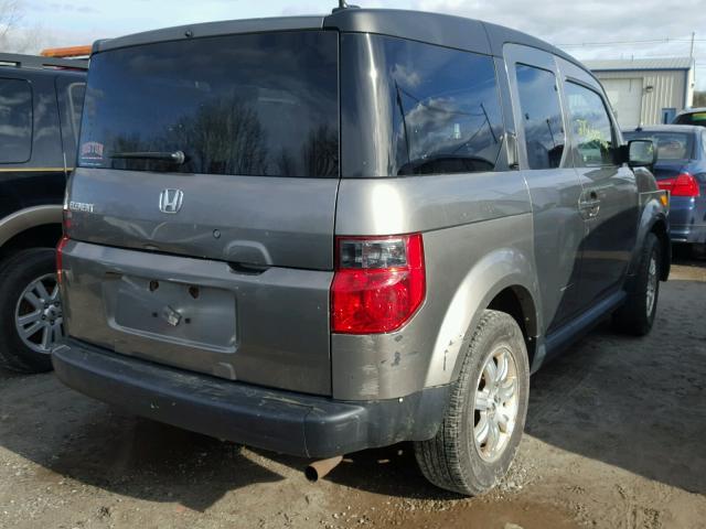 5J6YH28737L015488 - 2007 HONDA ELEMENT EX GRAY photo 4