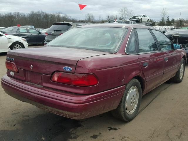 1FALP52U3PG252774 - 1993 FORD TAURUS GL MAROON photo 4