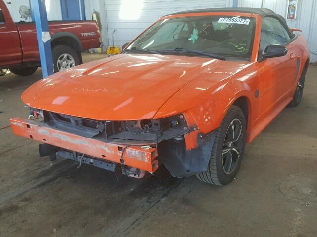 1FAFP446X4F228916 - 2004 FORD MUSTANG ORANGE photo 2