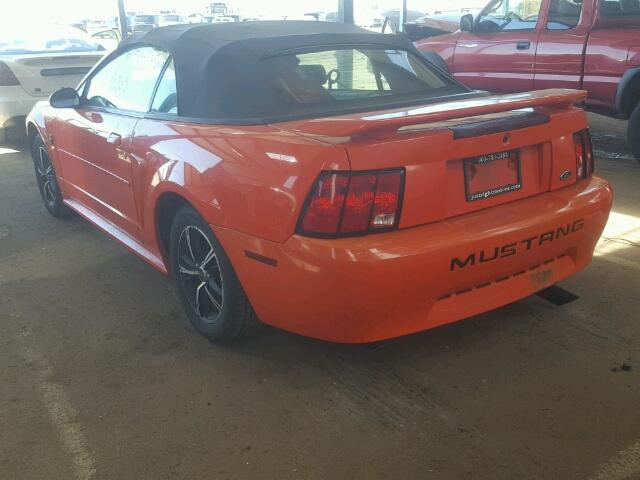 1FAFP446X4F228916 - 2004 FORD MUSTANG ORANGE photo 3