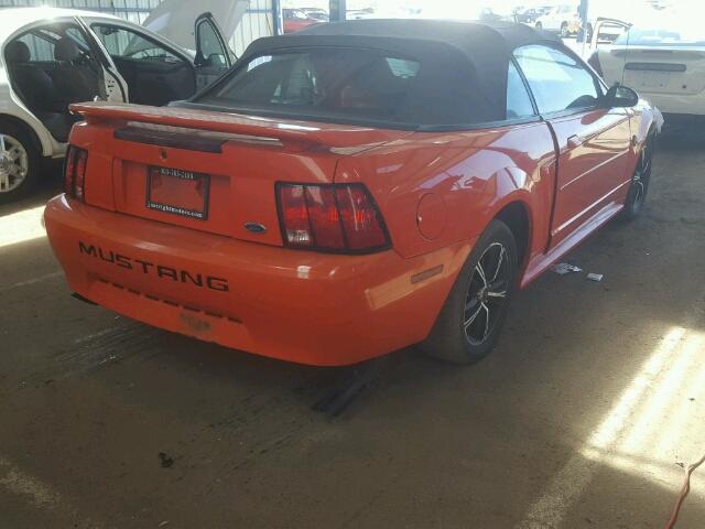 1FAFP446X4F228916 - 2004 FORD MUSTANG ORANGE photo 4