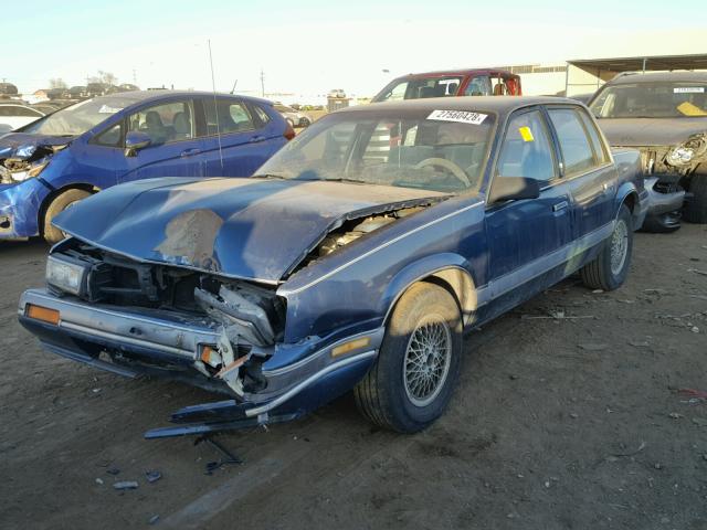 1G3NF54D6KM244276 - 1989 OLDSMOBILE CUTLASS CA BLUE photo 2