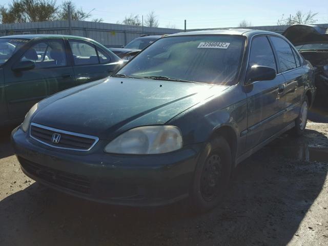 JHMEJ8646YS002331 - 2000 HONDA CIVIC EX მწვანე ფოტო 2
