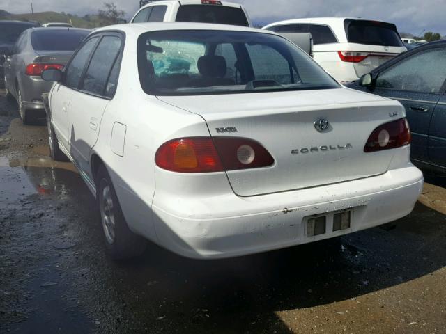 1NXBR12E72Z630473 - 2002 TOYOTA COROLLA CE WHITE photo 3