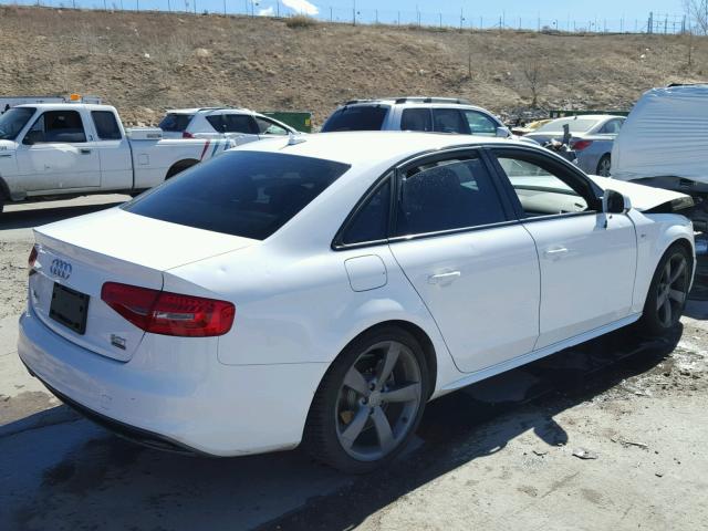 WAUFFAFL1FN021545 - 2015 AUDI A4 PREMIUM WHITE photo 4