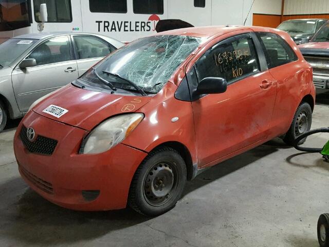 JTDJT923275103148 - 2007 TOYOTA YARIS ORANGE photo 2