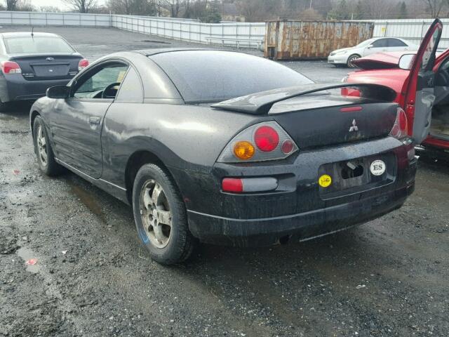 4A3AC44G93E184028 - 2003 MITSUBISHI ECLIPSE GS BLACK photo 3