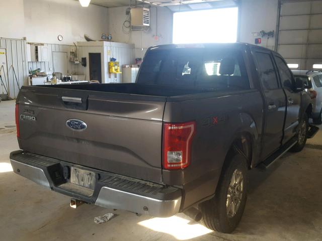 1FTEW1EG2FKE21442 - 2015 FORD F150 SUPER BROWN photo 4