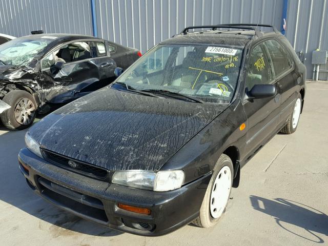 JF1GF4354WH812607 - 1998 SUBARU IMPREZA L BLACK photo 2