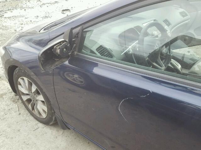 2HGFG128X9H514978 - 2009 HONDA CIVIC EX ლურჯი ფოტო 9
