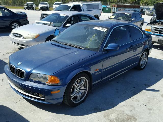 WBABN53461JU34227 - 2001 BMW 330 CI BLUE photo 2