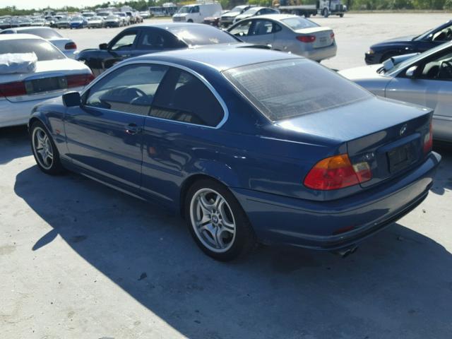 WBABN53461JU34227 - 2001 BMW 330 CI BLUE photo 3