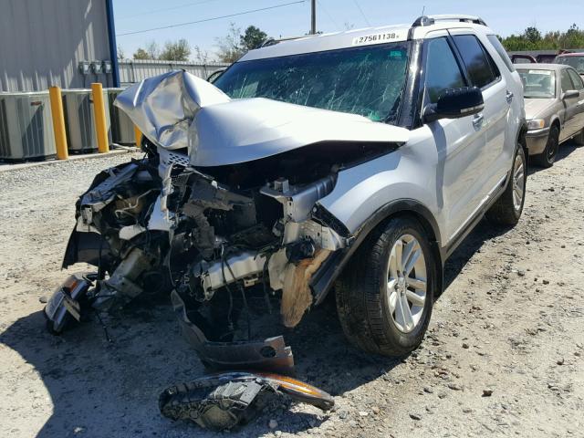 1FM5K7D92DGA96367 - 2013 FORD EXPLORER X SILVER photo 2