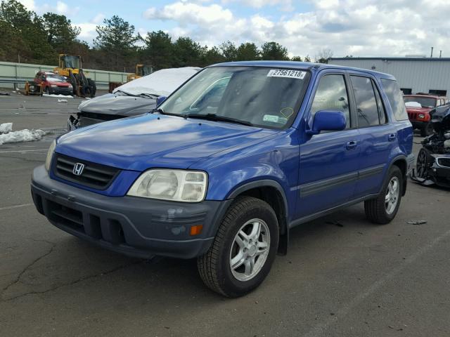 JHLRD18621C010381 - 2001 HONDA CR-V EX BLUE photo 2