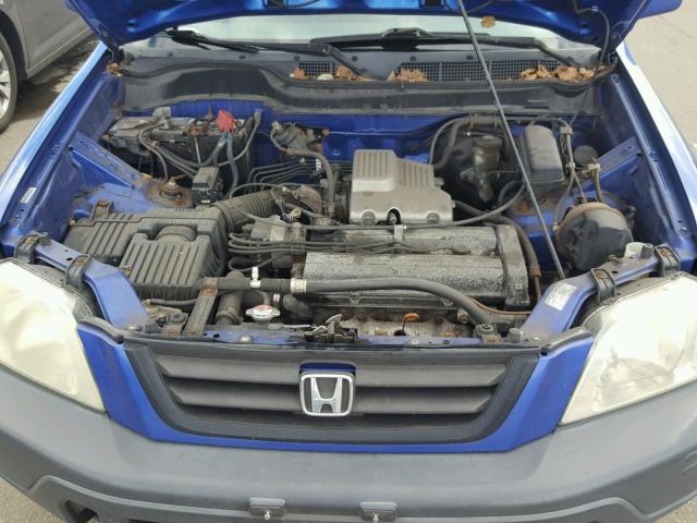 JHLRD18621C010381 - 2001 HONDA CR-V EX BLUE photo 7