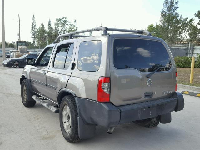 5N1ED28T44C606664 - 2004 NISSAN XTERRA XE SILVER photo 3