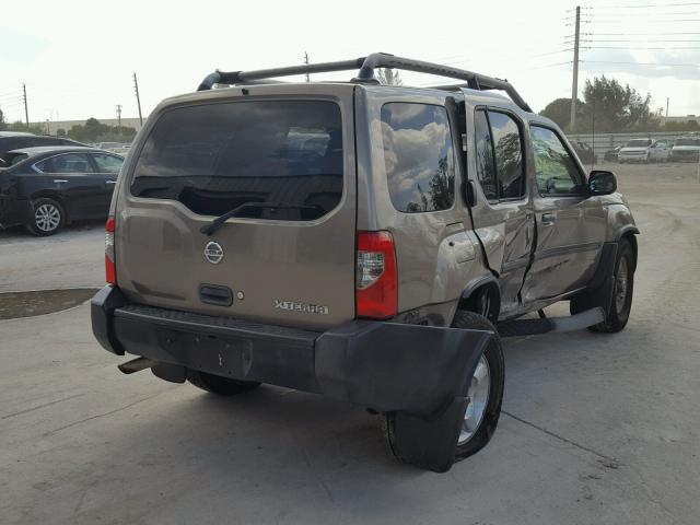 5N1ED28T44C606664 - 2004 NISSAN XTERRA XE SILVER photo 4