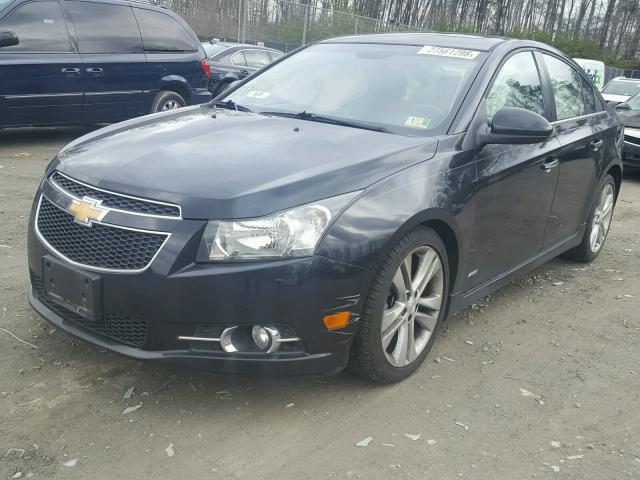 1G1PH5SC3C7225433 - 2012 CHEVROLET CRUZE LTZ BLACK photo 2