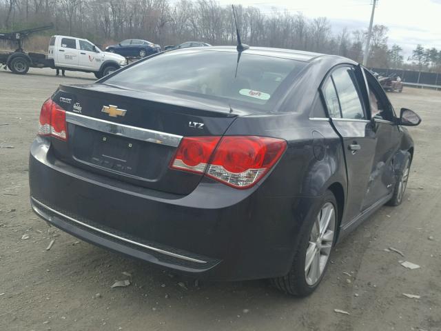 1G1PH5SC3C7225433 - 2012 CHEVROLET CRUZE LTZ BLACK photo 4