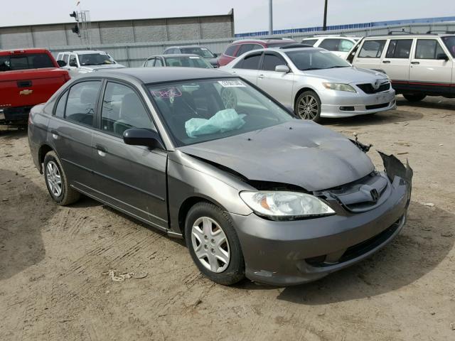 2HGES16355H552783 - 2005 HONDA CIVIC DX V GRAY photo 1